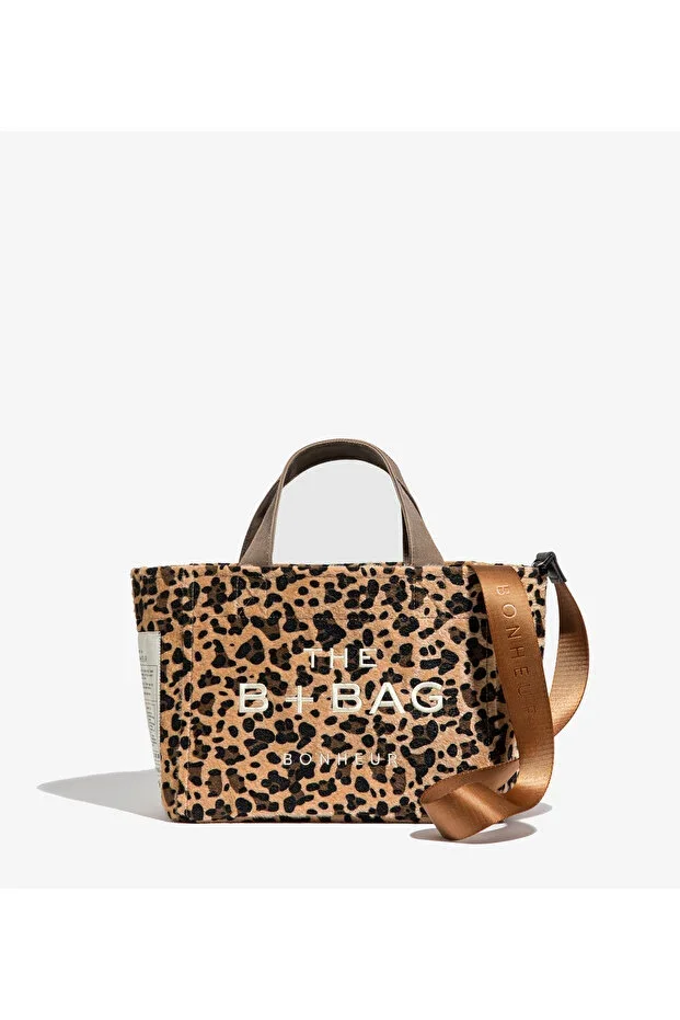Canvas Leopard Small Tote Bag