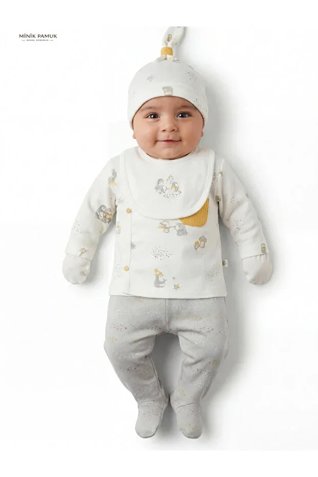 Organic Newborn 5-Piece Baby Set 100% Cotton