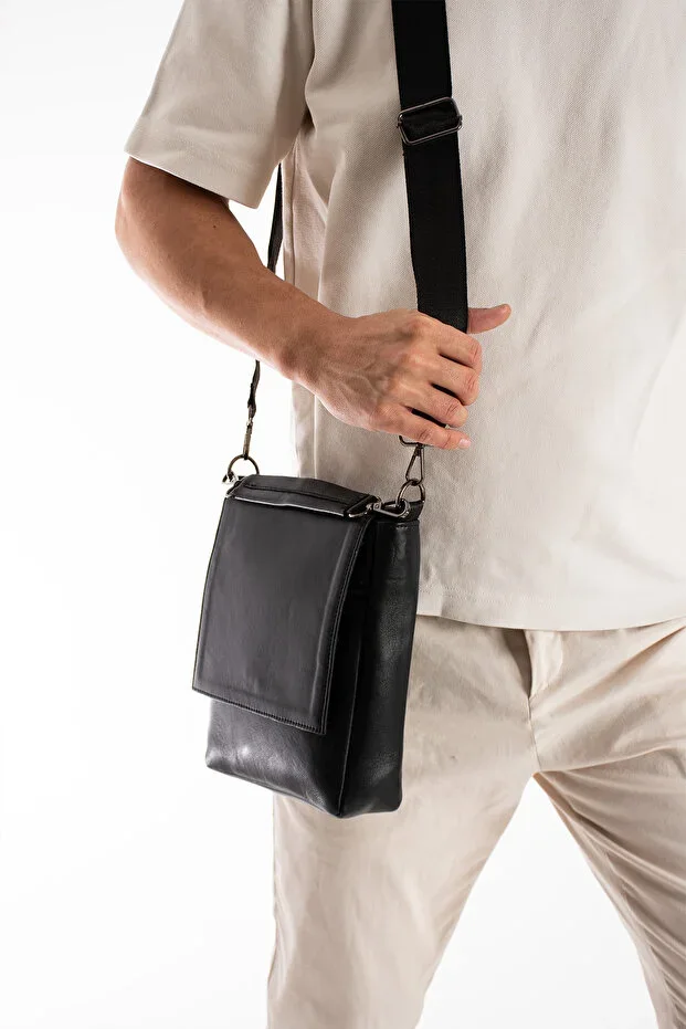 Genuine Leather Adjustable Crossbody Vertical Shoulder Bag (Handbag Shoulder Bag and Crossbody Bag)