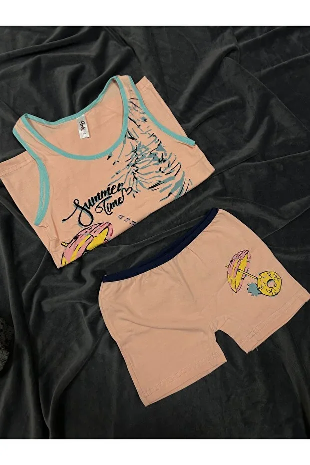 Stretchy Girls' Wide Strap Underwear Set
