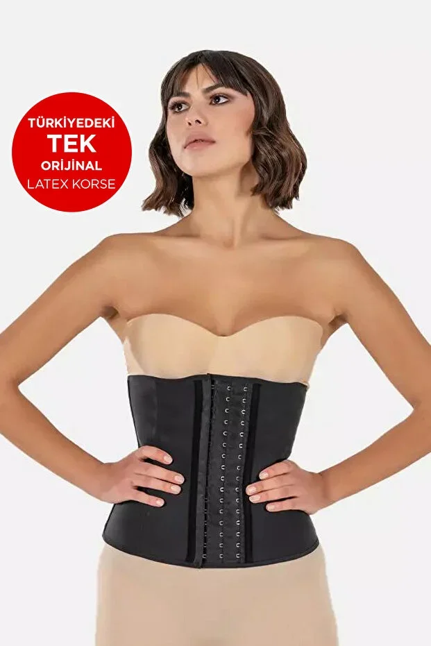 Latex Corset Black