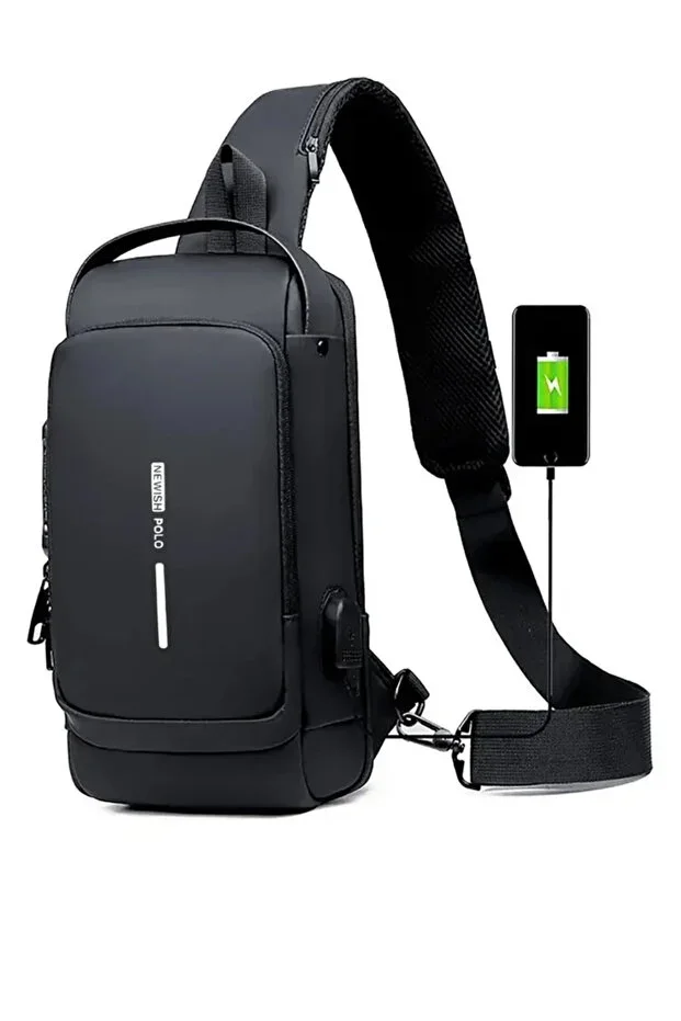 Arion USB Charging Port and Lock Shoulder and Chest Bag