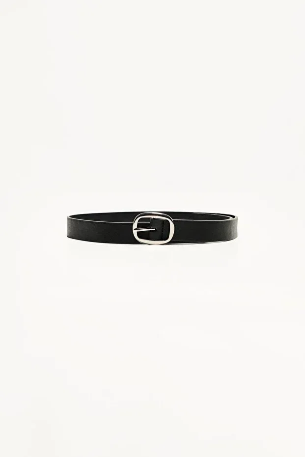 Thin Faux Leather Belt
