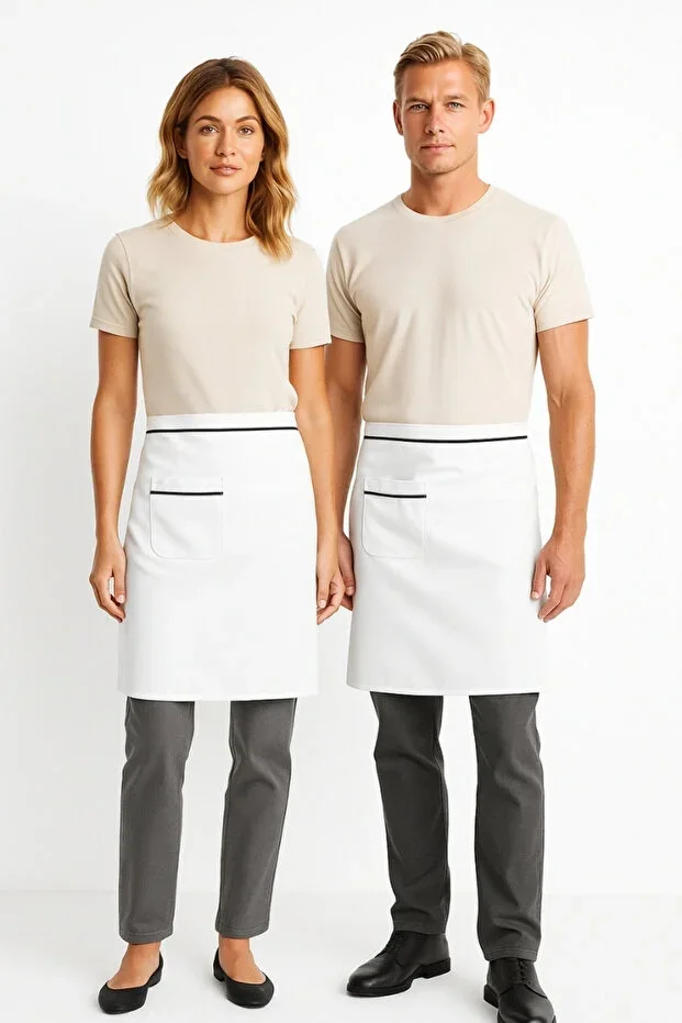 Apron with Name Embroidery Option - Tie Waist Chef Apron – Modern Kitchen Apron | Men & Women