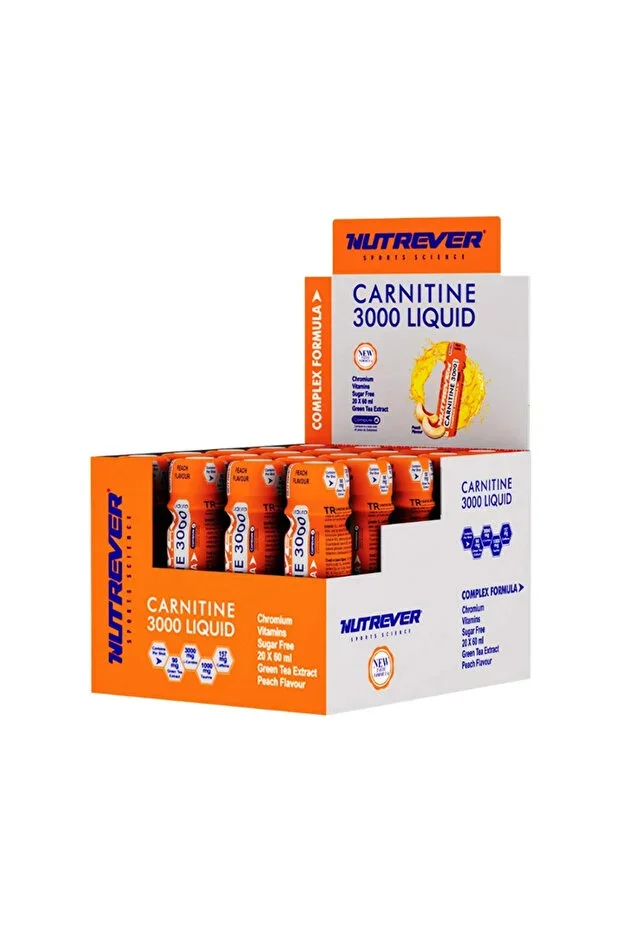 L-carnitine 3000 Liquid 20 Ampoules Peach Flavored EXP:12.2026