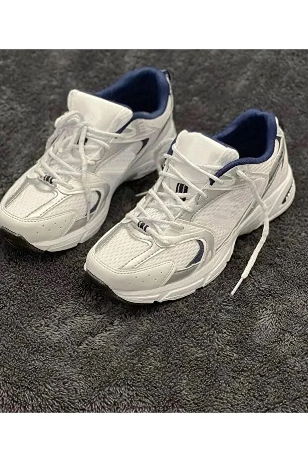 White Navy Sports Shoes