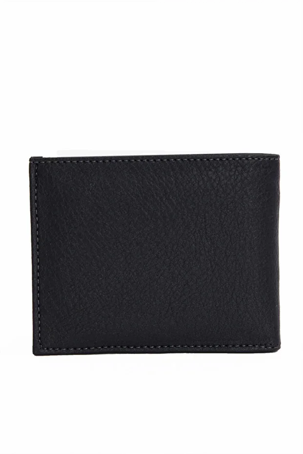 Men's Black Wallet with Card Compartment