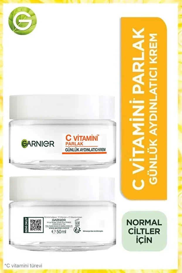 Vitamin C Bright Daily Illuminating Cream 50ML, Moisturizing & Nourishing, Vegan & Cruelty Free