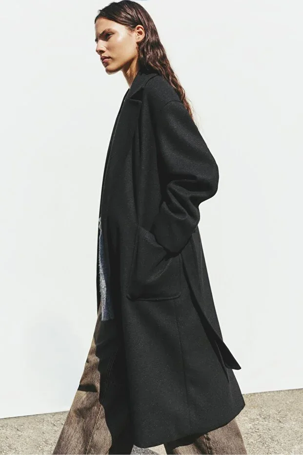Long Coat with Belt
