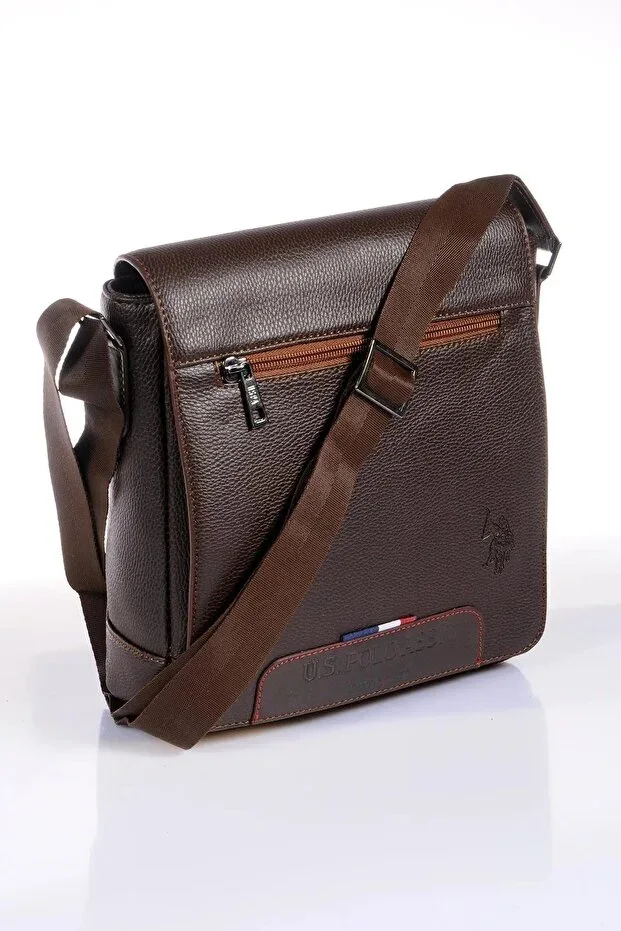 U.S. Polo Assn. 8426 Men's Messenger Bag Shoulder Bag Crossbody Bag COFFEE