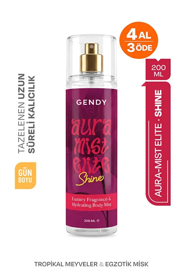Aura Mist Elite - SHINE Body Mist, Perfumed Body Spray 200 ML