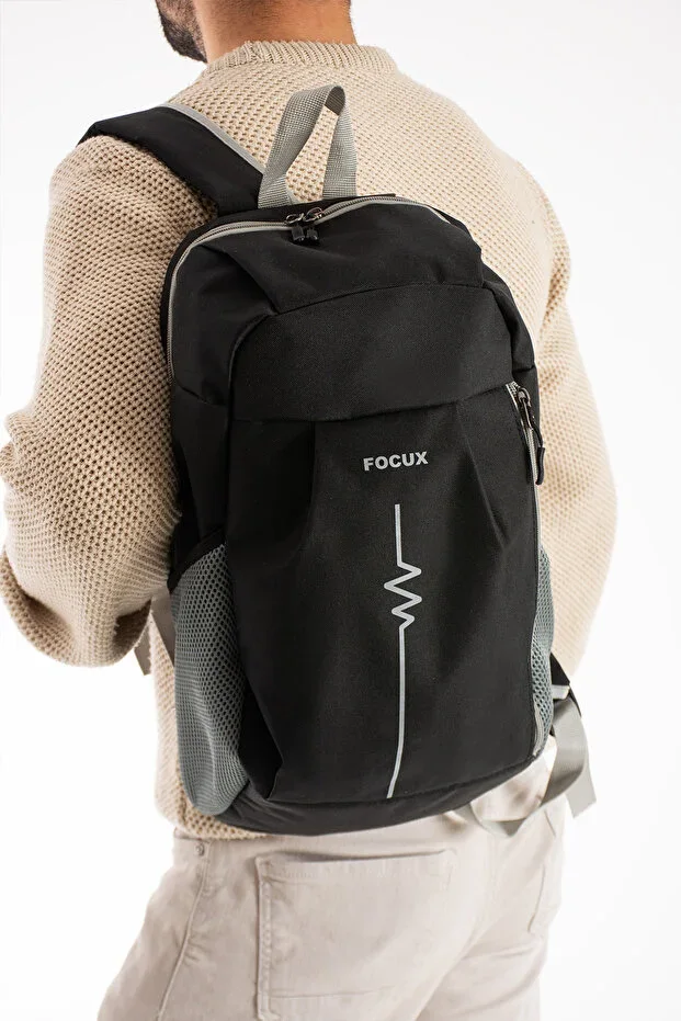 Nil-09 Outdoor (44cmx25cmx18cm) Unisex Daily Backpack Sport Bag Multi-purpose Bag BLACK
