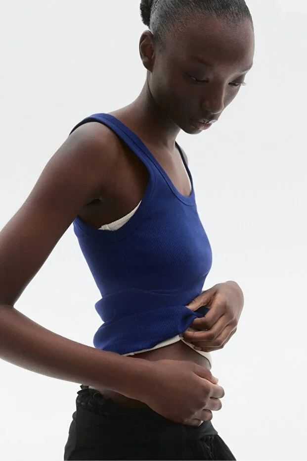 H&M Ribbed Sleeveless Top