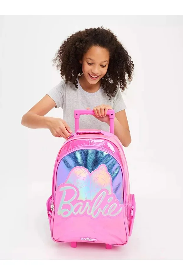 - Barbie Rolling Trolley Bag with Lights