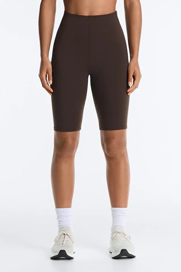 Oysho High rise Compressive core control 25 cm cycling shorts