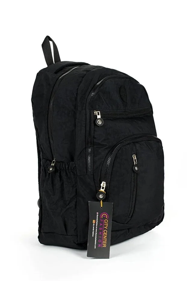 Unisex Crinkle School Backpack Middle School High School University Waterproof Fabric Laptop Pocket cty-lbn-201