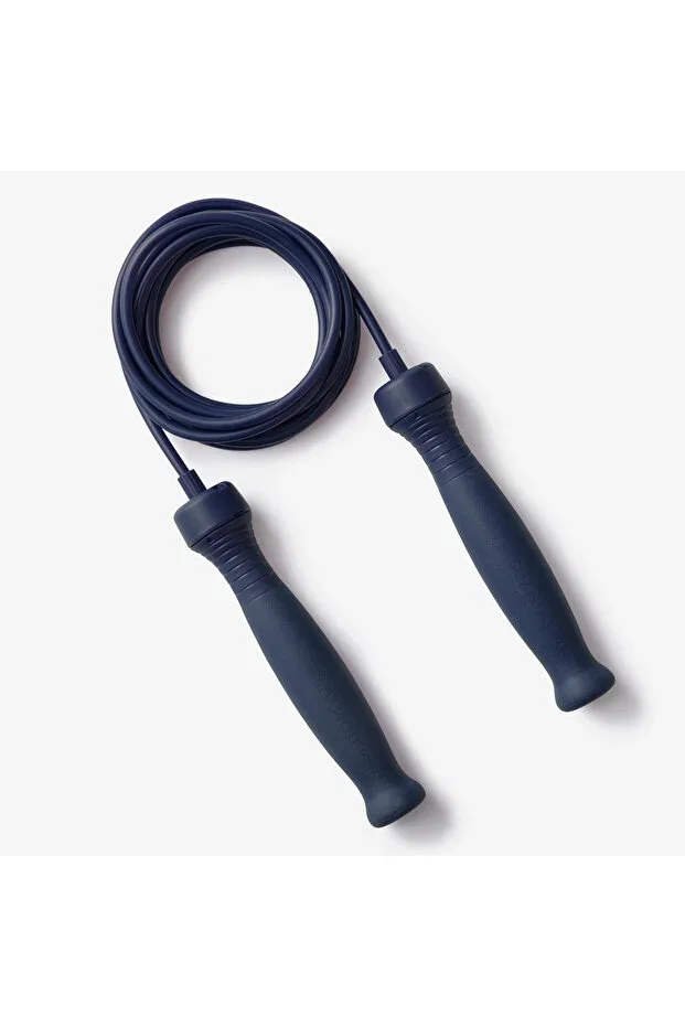 Domyos Rubber Handle Jump Rope - 3 M Adjustable Length - Dark Blue