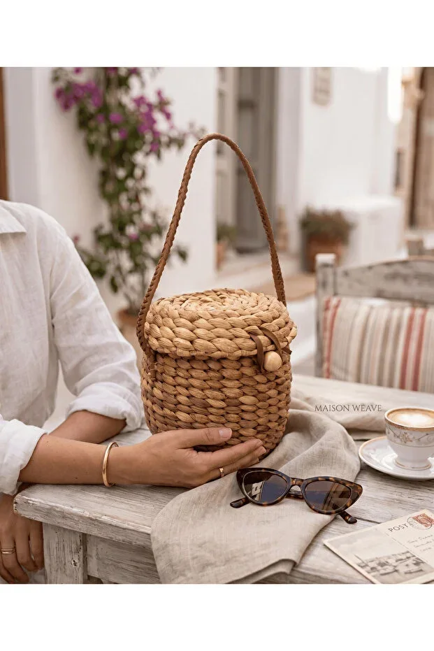 Maja - Straw Women's Shoulder Bag - JO2