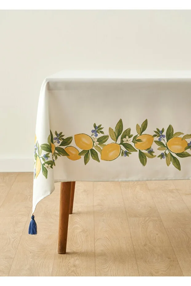 Bella Maison Lemoncello Cotton Tablecloth Yellow (150x250 cm)
