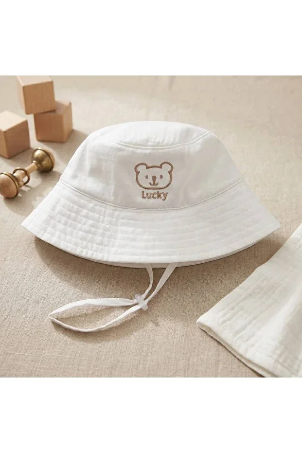 benitto kids Tied Fisherman Baby Hat 7042