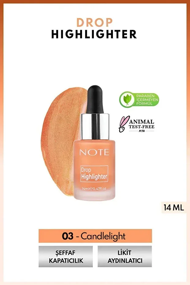 Drop Highlighter Shimmering Liquid Highlighter - 03 Candlelight