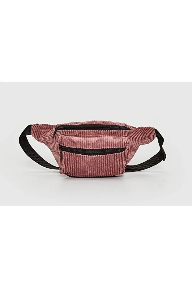 Waist Bag Shoulder Bag Velvet Waist Bag Shoulder and Waist Bag Pocket Bag Double Compartment Waist Bag