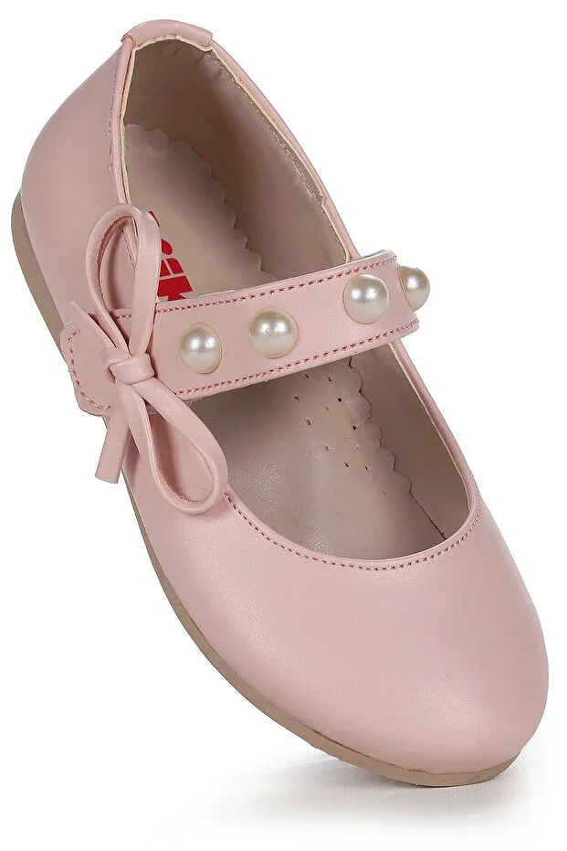 Bareti Cilt İncili Daily Velcro Girl Child Ballet Shoes