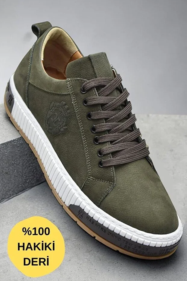 1177 Orthopedic Sole Daily Genuine Leather Men's Shoes Ready Sole Casual Shoes