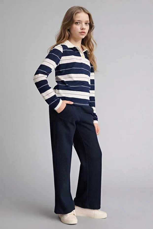 Wide Leg Waffle Pants Girls E8293A826SP
