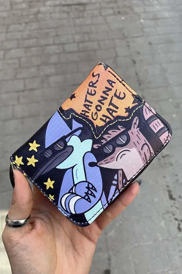 Mordecai ve Rigby Cool Boys Women's Short Wallet