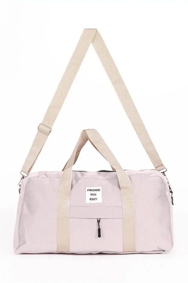 Front Pocket Long Strap Unisex Travel Fitness Sports Bag