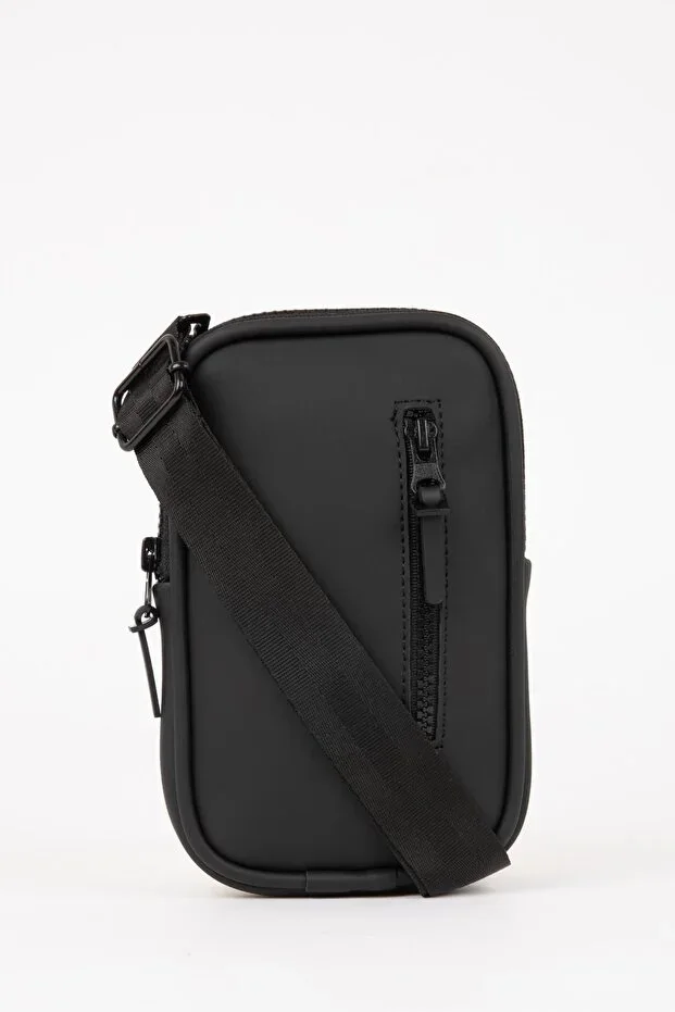 Men's Faux Leather Phone Bag C2437axns