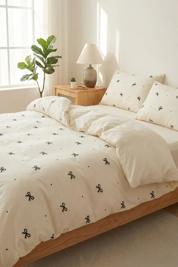 Fiyonk Double Duvet Cover Set (WITHOUT SHEET)
