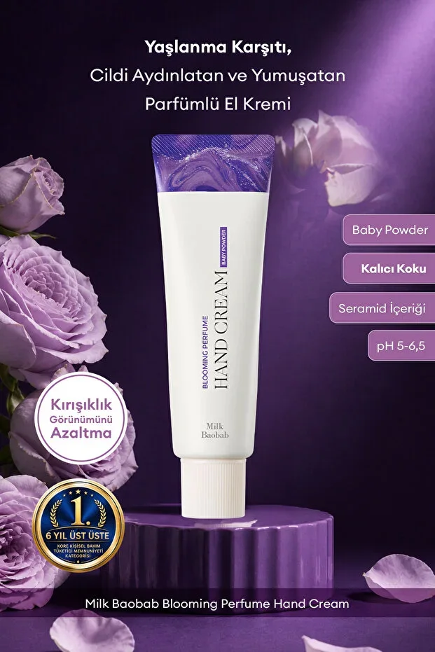 Anti-Aging Softening Perfumed Hand Cream Blooming Perfume Hand Cream (Baby Powder)