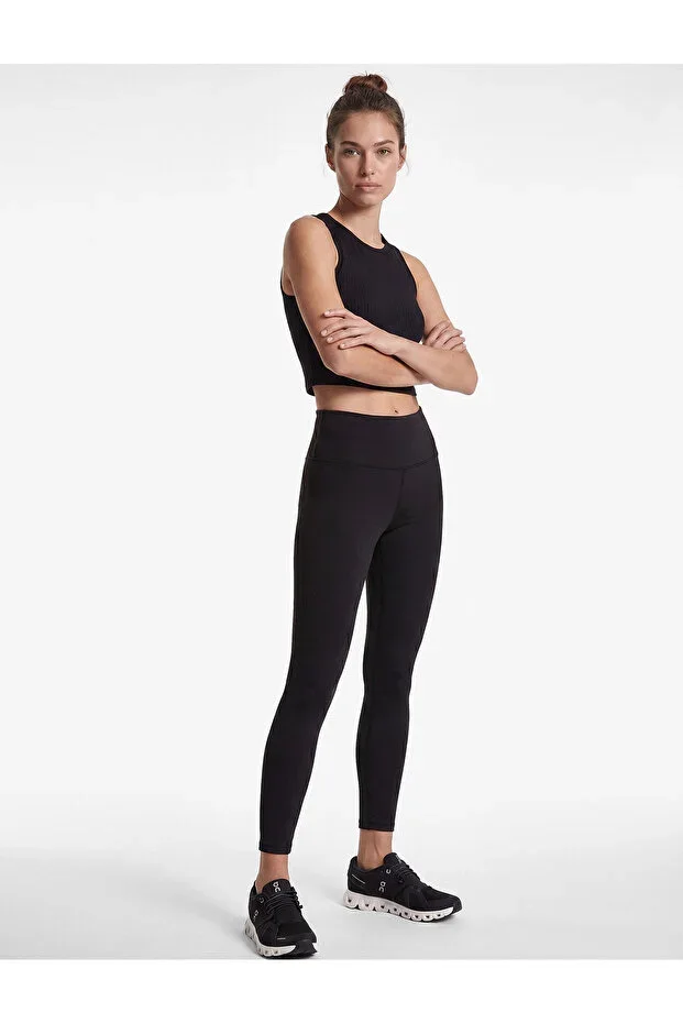 High Waist Seam Detailed Interlock Sport Leggings