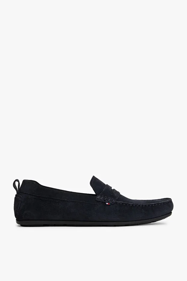 Core Suede Driver Men's Blue Loafer Shoes