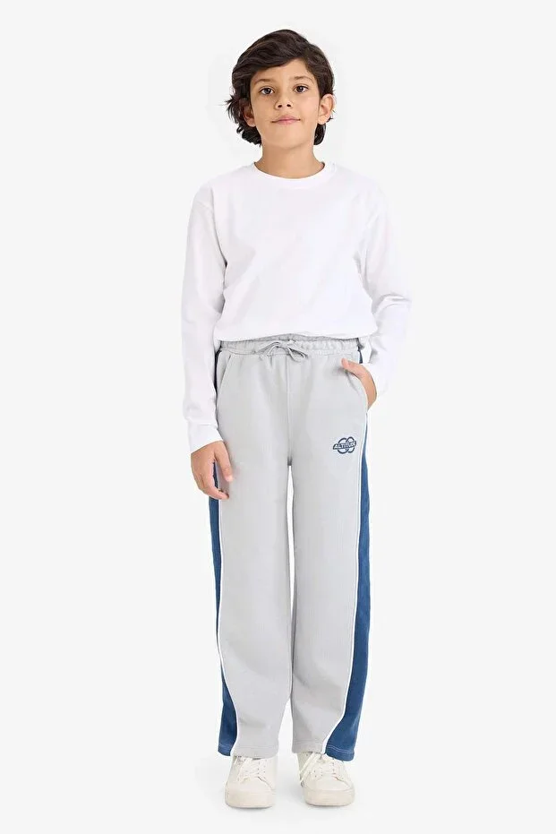 Wıde Leg Elastic Waist Printed Sweatpants Boys G6373A826SP