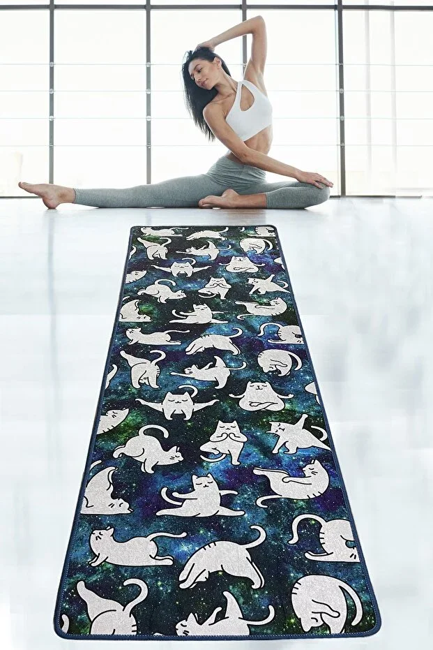 Bitila 60x200 Cm Yoga, Sports, Fitness, Pilates Mat Yoga Mat Washable Non-slip Djth