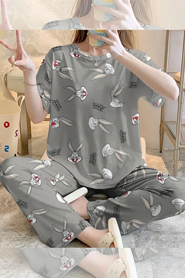 Short Sleeve Pajama Set Bugs Bunny Supersoft Basic Supre