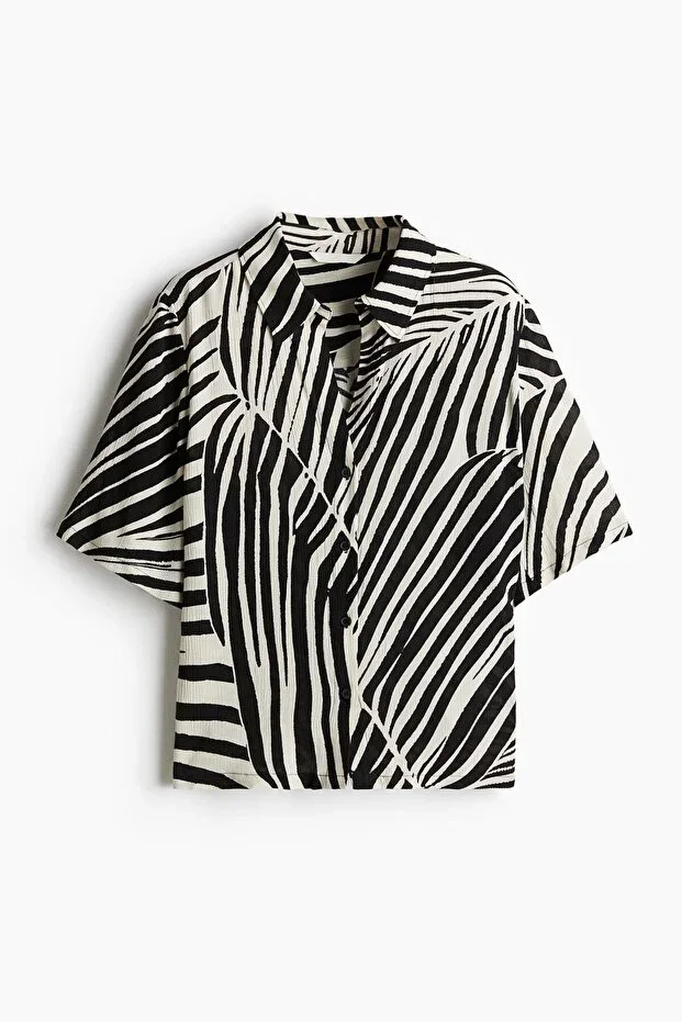H&M Krinkle Viscose Shirt