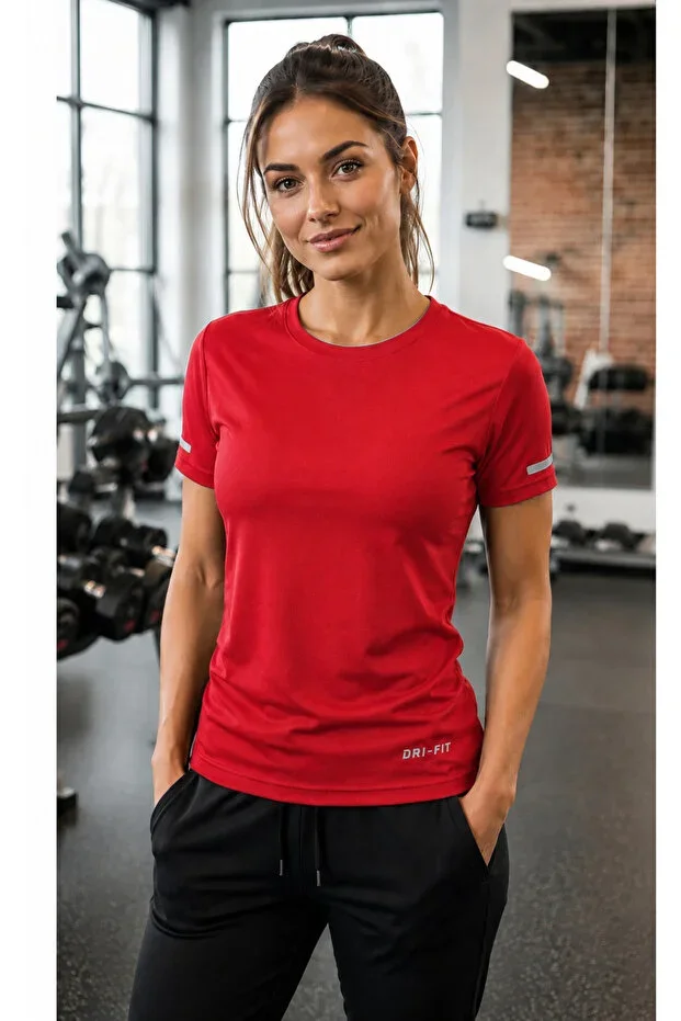 Women's Moisture-Wicking Quick-Dry Athletic Technical Performance Sports T-Shirt