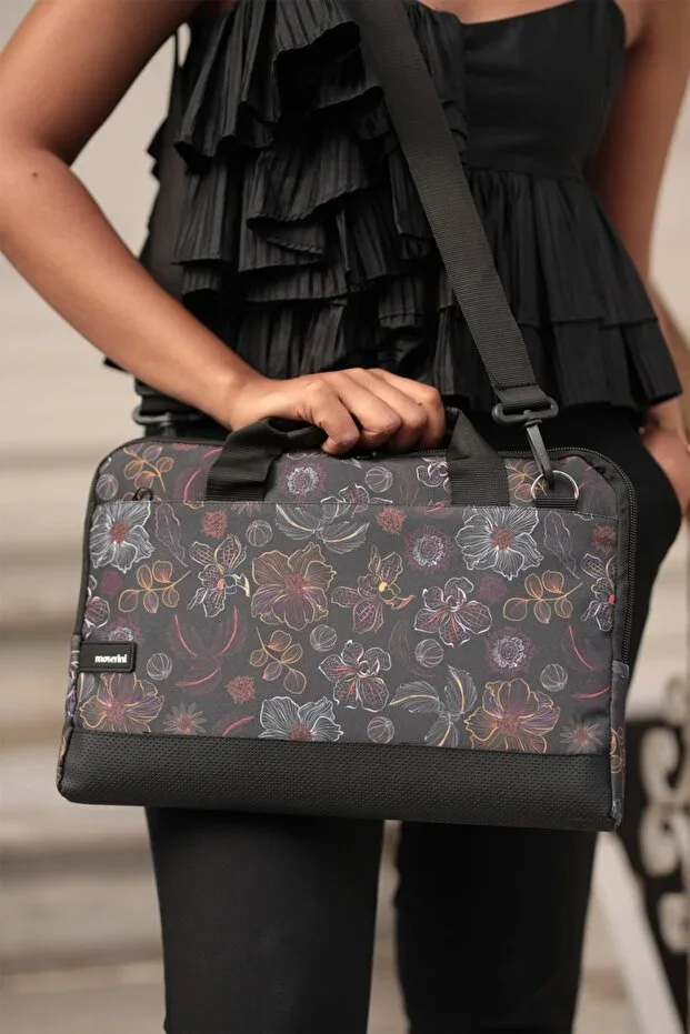 14"-14.2" Patterned Macbook Air-pro Laptop Bag with Shoulder Strap and Base Protection - Rigel