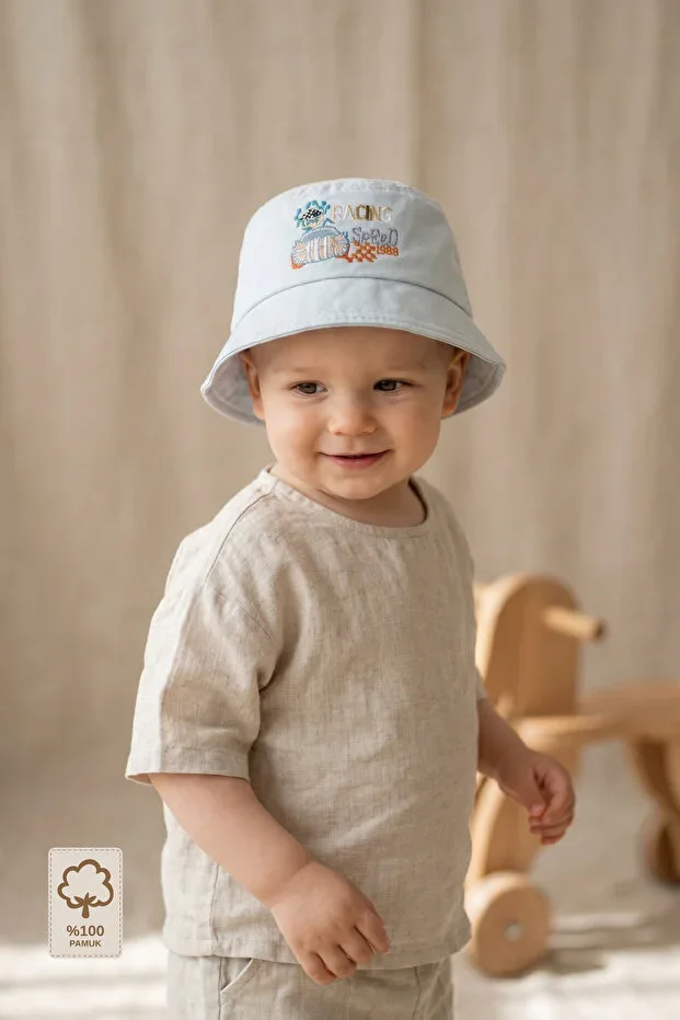 Minory Kids - 100% Cotton Adjustable Baby Hat (2-4 Years)
