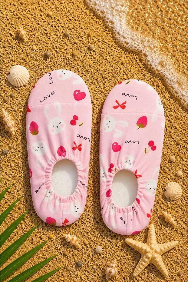 Non-Slip Sole Children's Water Shoes Baby Pool Booties Breathable Swimsuit Fabric