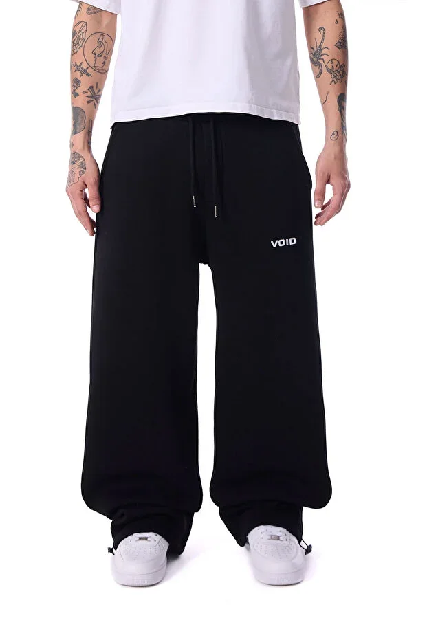 WEARTEX Void Print Winter Fabric Adjustable Hem Baggy Premium Sweatpants