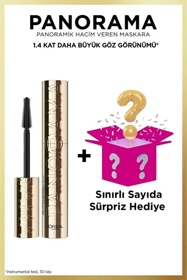 L'Oreal Paris Panorama Mascara Black + Surprise Box Gift