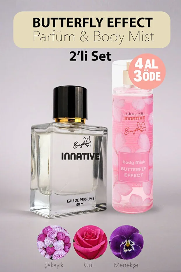 ENY E5001 Butterfly Effect Perfume and Body Mist Duo Set 50&200ml