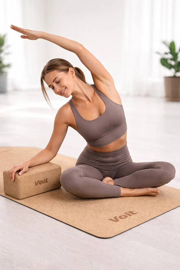 YOGA NATURAL NATURE MAT + NATURAL YOGA BLOCK