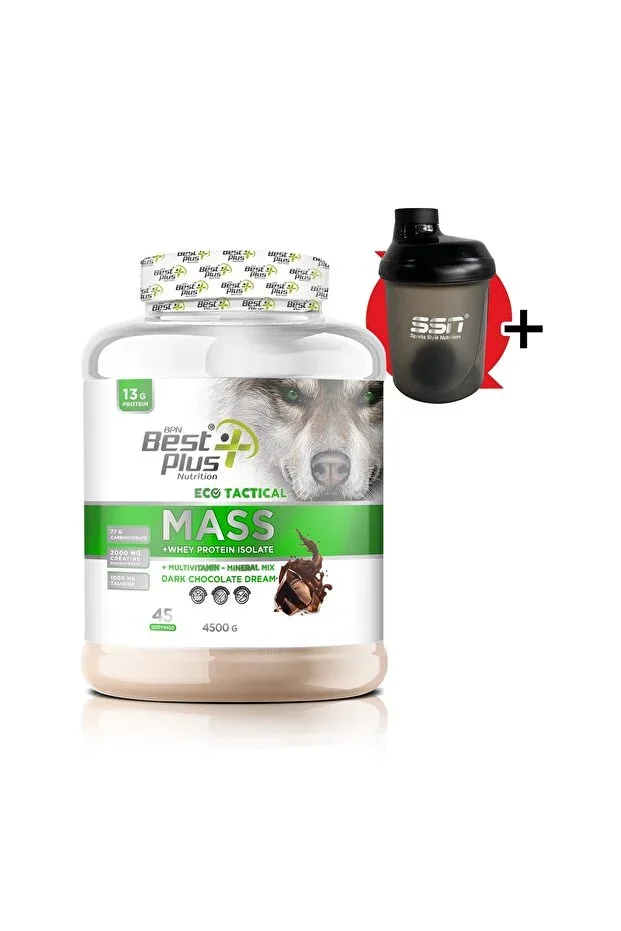 Eco Tactical Mass 4500 Gr (Chocolate) Carbohydrate Weight Gainer