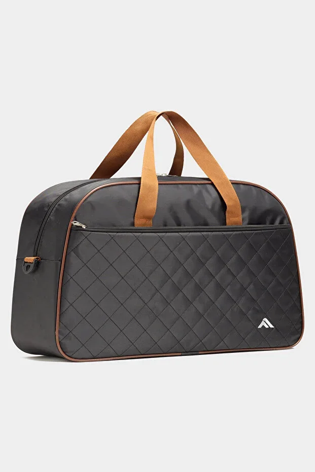-02 Quilted Classic Travel Suitcase Sports Hospital Bag Mother-baby Bag Luggage BLACK